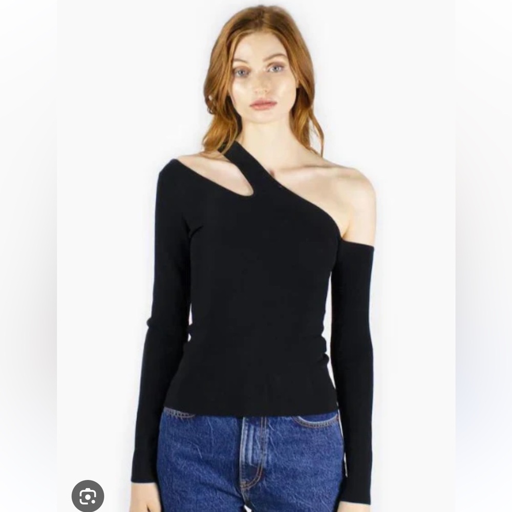 Autumn Cashmere One-Shoulder Top